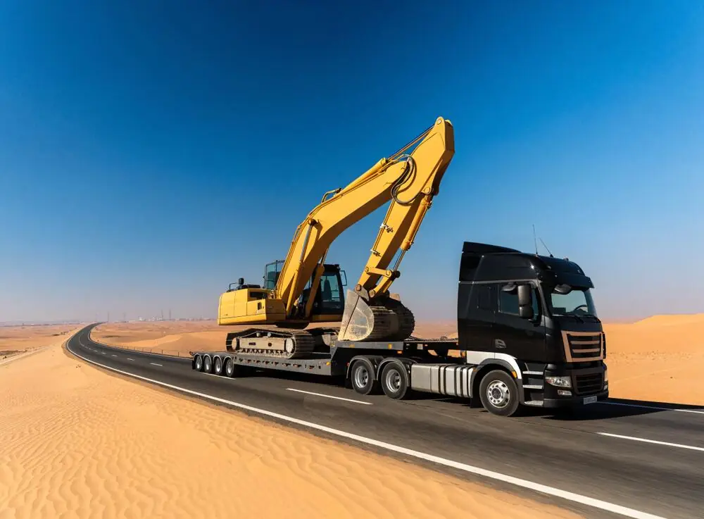 Moving heavy equipment: flatbed or low-bed?